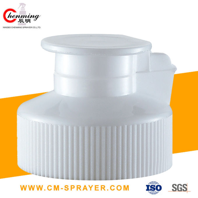 38-400 24/410 Wit Flip Top Caps Child Resistant 24mm 38mm Draad om Geribbelde Scharnierende Rok 1